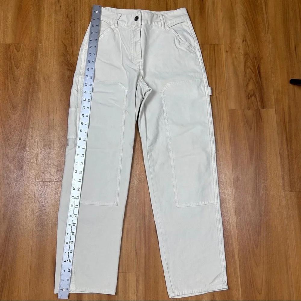 Wilfred Free Aritzia Brennan High Rise Utility Pants Ivory Size 0